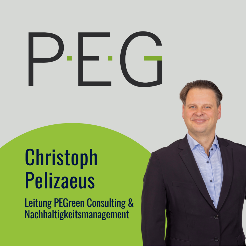 Christoph Pelizaeus, Leiter Fachberatung und Nachhaltigkeitsmanagement (PEGreen) – P.E.G. eG